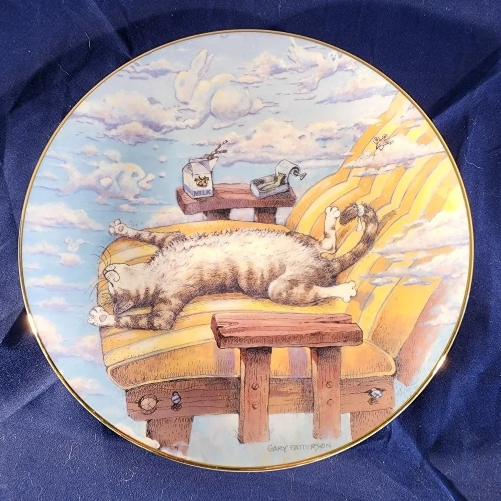 Gary Patterson 11996 Cat Day Afternoon  Collectors Plate